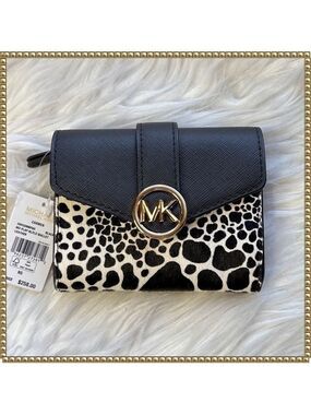 Michael Kors Zebra Haircalf Carmen Wallet